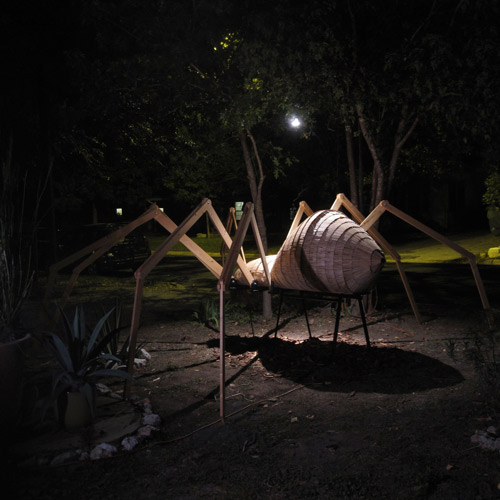 16 foot Halloween Popsicle stick Spider